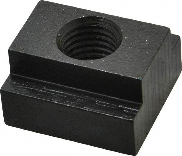 Gibraltar - 3/4-10 Tapped Through T Slot Nut - 1" Slot Width, 1-5/8 x 5/8" Base Width x Height, 1-3/4 x 1" OAL x Height - Caliber Tooling