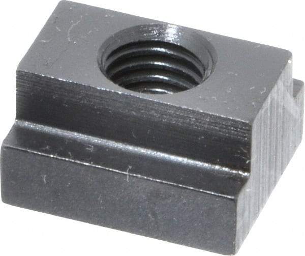 Gibraltar - M10x1.50 Blind Tapped T Slot Nut - 1/2" Slot Width, 19 x 7mm Base Width x Height, 22 x 13mm OAL x Height - Caliber Tooling