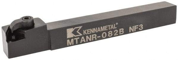 Kennametal - MTAN, Right Hand Cut, 3° Lead Angle, 1/2" Shank Height x 1/2" Shank Width, Negative Rake Indexable Turning Toolholder - 4-1/2" OAL, TN..22. Insert Compatibility, Series Kenloc - Caliber Tooling