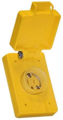 Value Collection - 250 VAC, 20 Amp, 6-20R NEMA, Ungrounded Receptacle - 2 Poles, 3 Wire, Female End, Yellow - Caliber Tooling