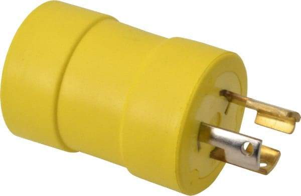 Woodhead Electrical - 1 Outlet, 125 VAC, 15 Amp, Yellow, Single Outlet Adapter - 5-15R, L5-15 NEMA Configuration, CSA Certified, CSA File LR6837, UL File E10176, UL Listed - Caliber Tooling