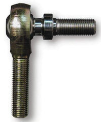 Alinabal - 3/4" ID, 1-3/4" Max OD, 9,000 Lb Max Static Cap, Spherical Rod End - 3/4-16 LH, 1" Shank Diam, 1-3/4" Shank Length, Steel with Molded Nyloy Raceway - Caliber Tooling