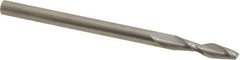 Onsrud - 1/8" Cutting Diam x 1/2" Length of Cut, 2 Flute, Upcut Spiral Router Bit - Uncoated, Right Hand Cut, Solid Carbide, 2" OAL x 1/8" Shank Diam, Double Edge, 30° Helix Angle - Caliber Tooling