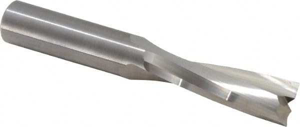 Onsrud - 1/2" Cutting Diam x 1-5/8" Length of Cut, 2 Flute, Upcut Spiral Router Bit - Uncoated, Right Hand Cut, Solid Carbide, 3-1/2" OAL x 1/2" Shank Diam, Double Edge, 11° Helix Angle - Caliber Tooling