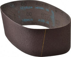 3M - 4" Wide x 24" OAL, 60 Grit, Aluminum Oxide Abrasive Belt - Aluminum Oxide, Medium, Coated, X Weighted Cloth Backing, Series 341D - Caliber Tooling