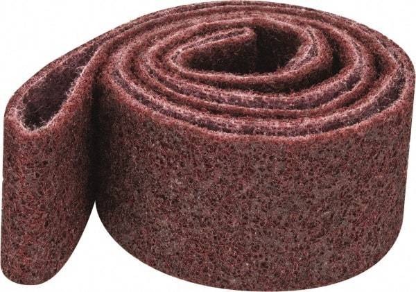 3M - 2" Wide x 60" OAL, Aluminum Oxide Abrasive Belt - Aluminum Oxide, Medium, Nonwoven, Series SC-BS - Caliber Tooling