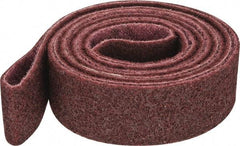 3M - 2" Wide x 132" OAL, Aluminum Oxide Abrasive Belt - Aluminum Oxide, Medium, Nonwoven, Series SC-BS - Caliber Tooling