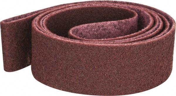 3M - 3" Wide x 132" OAL, Aluminum Oxide Abrasive Belt - Aluminum Oxide, Medium, Nonwoven, Series SC-BS - Caliber Tooling