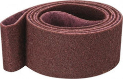 3M - 4" Wide x 132" OAL, Aluminum Oxide Abrasive Belt - Aluminum Oxide, Medium, Nonwoven, Series SC-BS - Caliber Tooling