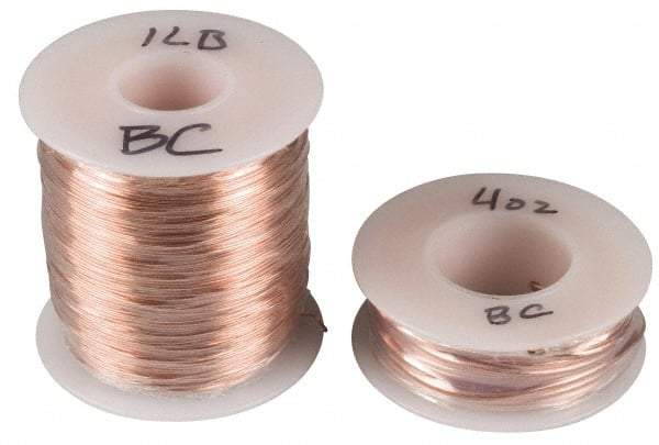 Made in USA - 14 Gage, 0.0641" Diameter x 20' Long, Bare, Copper Bus Bar Wire - Pure Copper (ASTM B3) - Caliber Tooling