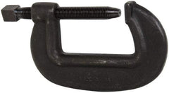 Hargrave - Extra Heavy-Duty 6-1/4" Max Opening, 3-3/8" Throat Depth, Forged Steel Standard C-Clamp - 27,500 Lb Capacity, 0" Min Opening, Standard Throat Depth, Cold Drawn Steel Screw - Caliber Tooling