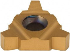 Carmex - 27UIR/L Internal Left & Right Hand 3 Acme Laydown Threading Insert - Grade P25C, TiN Coated Carbide - Caliber Tooling