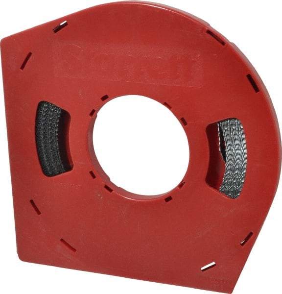 Starrett - 1/2" x 100' x 0.025" Carbon Steel Band Saw Blade Coil Stock - 6 TPI, Toothed Edge, Hook Form, Raker Set, Flexible Back, Positive Angle, Constant Pitch, Contour Cutting - Caliber Tooling