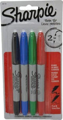 Sharpie - Black, Red, Blue, Green Wet Surface Pen - Twin Tip, AP Nontoxic Ink Fine/Ultra Fine Tip, AP Nontoxic Ink - Caliber Tooling