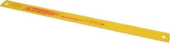 Starrett - 17" Long, 6 Teeth per Inch, High Speed Steel Power Hacksaw Blade - Toothed Edge, 1-1/4" Wide x 0.062" Thick - Caliber Tooling