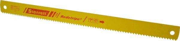 Starrett - 18" Long, 4 Teeth per Inch, High Speed Steel Power Hacksaw Blade - Toothed Edge, 1-1/2" Wide x 0.075" Thick - Caliber Tooling