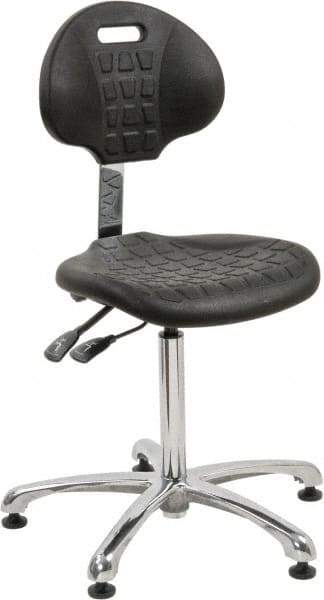 Bevco - Adjustable Chair - 18" Wide x 17-1/4" Deep, Polyurethane Seat, Black - Caliber Tooling