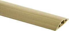 Hubbell Wiring Device-Kellems - 1 Channel, 25 Ft Long, 1/2" Max Compatible Cable Diam, Beige PVC On Floor Cable Cover - 3" Overall Width x 3/4" Overall Height, 3/4" Channel Width x 1/2" Channel Height - Caliber Tooling