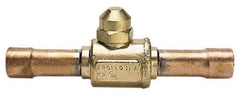 Apollo - 1-1/8" Pipe, Full Port, Brass UL Listed Ball Valve - Inline - Two Way Flow, MNPT x FNPT Ends, Cap Handle, 500 WOG - Caliber Tooling