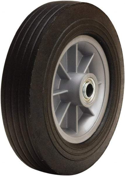 Hamilton - 10 Inch Diameter x 2-3/4 Inch Wide, Rubber on Polypropylene Caster Wheel - 500 Lb. Capacity, 3-1/4 Inch Hub Length, 3/4 Inch Axle Diameter, Ball Bearing - Caliber Tooling