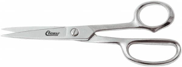 Clauss - 5" LOC, 8-1/2" OAL Shears - Steel Handle, For Paper, Fabric - Caliber Tooling