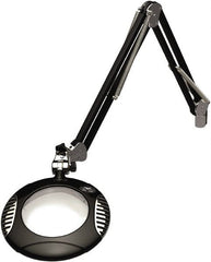 O.C. White - 43 Inch, Clamp on, LED, Black, Magnifying Task Light - 4 Watt, 2x Magnification, 6 Inch Wide, 6 Inch Long - Caliber Tooling