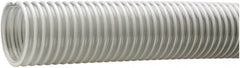 Kuriyama of America - 4" ID x 4.76" OD, 35 Max psi, Full In. Hg, Dry Material Handling & Transfer Hose - PVC, -40 to 150°F, 6" Bend Radius, 100' Coil Length, Clear - Caliber Tooling