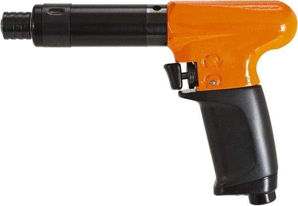 Cleco - 1/4" Bit Holder, 660 RPM, Pistol Grip Handle Air Screwdriver - 10 to 45 In/Lb Torque, 1/8" Inlet, 11 CFM - Caliber Tooling