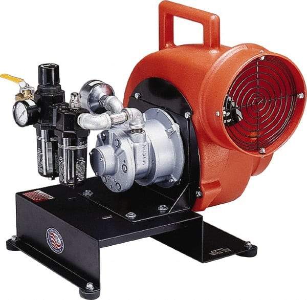 Allegro - 8" Inlet, Pneumatic Centrifugal Blower - 1,800 & 1,350 CFM (One 90° Bend), 1,700 CFM (Free Air) & 900 CFM (Two 90° Bends) - Caliber Tooling