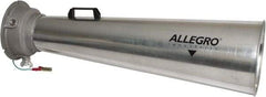 Allegro - 44-1/4 Inch Long, Galvanized Steel Venturi Style Pneumatic Blowers - 1 Inch NPT, 11-1/4 Inch Base Diameter, 12-1/2 Inch Face Diameter - Caliber Tooling