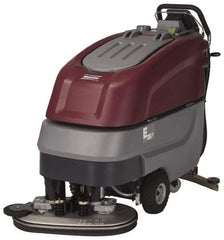 Minuteman - 26" Cleaning Width, Electric Floor Scrubber - 0.60 (Vacuum) & 0.75 (Brush) hp, 180 RPM, 65" Water Lift, 19 Gal Tank Capacity, Series E26 - Caliber Tooling