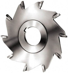 Made in USA - 6" Diam x 3/16" Blade Thickness x 1-1/4" Arbor Hole Diam, 14 Tooth Slitting and Slotting Saw - Arbor Connection, Right Hand, Uncoated, Carbide-Tipped, Contains Keyway - Caliber Tooling