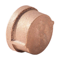 Brass Pipe Cap: 1-1/2″ Fitting, FNPT, Class 125, Lead Free 125 psi, Brass