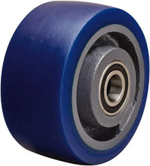 Hamilton - 4 Inch Diameter x 2 Inch Wide, Polyurethane Mold on to Cast Iron Center Caster Wheel - 600 Lb. Capacity, 2-1/4 Inch Hub Length, 1/2 Inch Axle Diameter, Sealed Precision Ball Bearing - Caliber Tooling