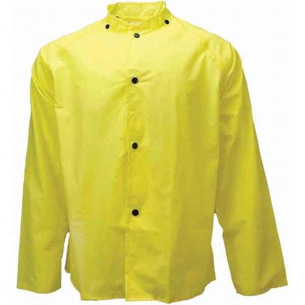 Neese - Size L Yellow Rain & Flame Resistant/Retardant Rain Jacket - Caliber Tooling