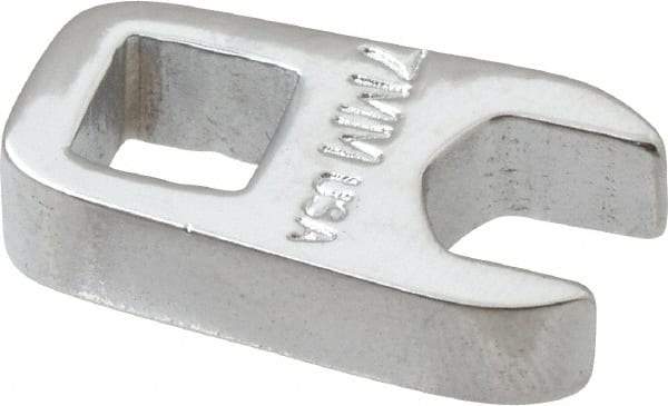 Proto - 7mm 1/4" Drive Chrome Crowfoot Wrench - 33/64" Head Diam x 0.218" Head Thickness, 0.93" OAL - Caliber Tooling