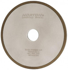 Norton - 7" Diam x 1-1/4" Hole x 3/8" Thick, 120 Grit Surface Grinding Wheel - Diamond, Type 1A1, Fine Grade, Resinoid Bond - Caliber Tooling