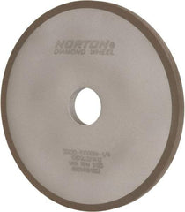 Norton - 7" Diam x 1-1/4" Hole x 3/8" Thick, 220 Grit Surface Grinding Wheel - Diamond, Type 1A1, Very Fine Grade, Resinoid Bond - Caliber Tooling