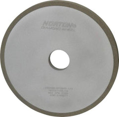 Norton - 7" Diam x 1-1/4" Hole x 1/2" Thick, 100 Grit Surface Grinding Wheel - Diamond, Type 1A1, Fine Grade, Resinoid Bond - Caliber Tooling