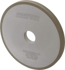 Norton - 7" Diam x 1-1/4" Hole x 1/2" Thick, 220 Grit Surface Grinding Wheel - Diamond, Type 1A1, Very Fine Grade, Resinoid Bond - Caliber Tooling