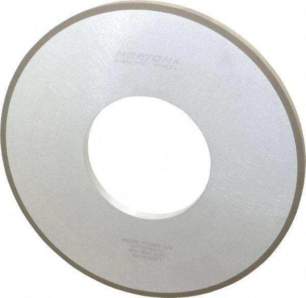 Norton - 12" Diam x 5" Hole x 1/2" Thick, 150 Grit Surface Grinding Wheel - Diamond, Type 1A1, Very Fine Grade, Resinoid Bond - Caliber Tooling