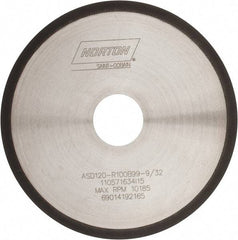 Norton - 6" Diam x 1-1/4" Hole, 120 Grit Surface Grinding Wheel - Type 1A1R, Coarse Grade - Caliber Tooling