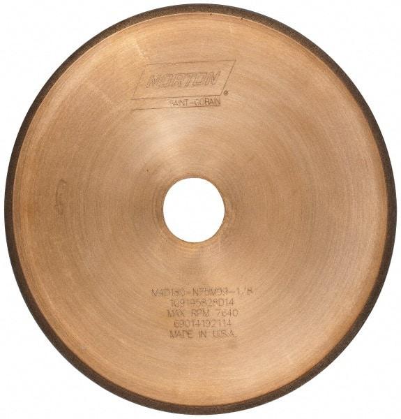 Norton - 8" Diam x 1-1/4" Hole, 180 Grit Surface Grinding Wheel - Diamond, Type 1A1R, Medium Grade - Caliber Tooling