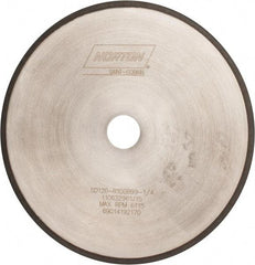 Norton - 10" Diam x 1-1/4" Hole, 120 Grit Surface Grinding Wheel - Diamond, Type 1A1R, Coarse Grade - Caliber Tooling