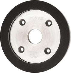 Norton - 6" Diam, 1-1/4" Hole Size, 3/4" Overall Thickness, 150 Grit, Type 6 Tool & Cutter Grinding Wheel - Very Fine Grade, Diamond, P Hardness, Vitrified Bond - Caliber Tooling