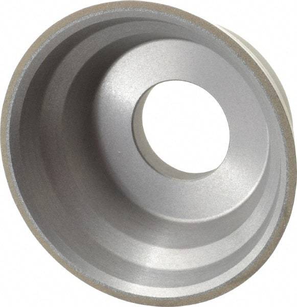 Norton - 3-3/4" Diam, 1-1/4" Hole Size, 1-1/2" Overall Thickness, 150 Grit, Type 11 Tool & Cutter Grinding Wheel - Very Fine Grade, CBN, Resinoid Bond - Caliber Tooling