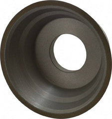 Norton - 3-3/4" Diam, 1-1/4" Hole Size, 1-1/2" Overall Thickness, 150 Grit, Type 11 Tool & Cutter Grinding Wheel - Very Fine Grade, CBN, Resinoid Bond - Caliber Tooling