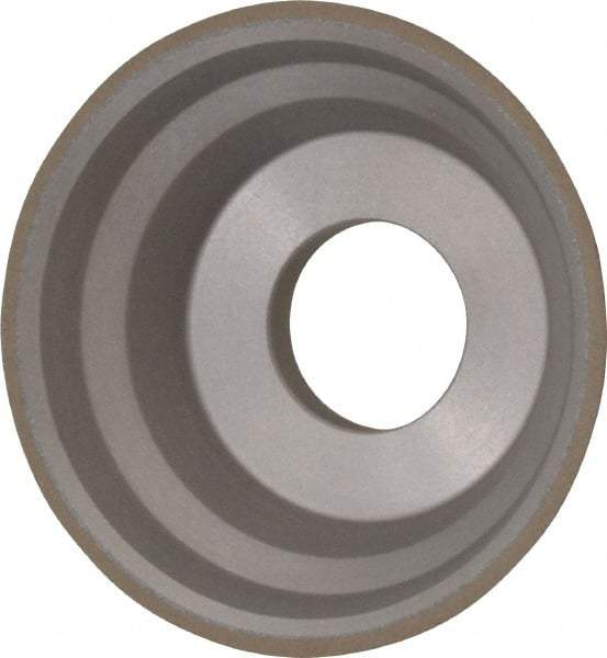 Norton - 3-3/4" Diam, 1-1/4" Hole Size, 1-1/2" Overall Thickness, 150 Grit, Type 11 Tool & Cutter Grinding Wheel - Very Fine Grade, Diamond, Resinoid Bond - Caliber Tooling