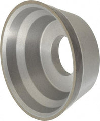 Norton - 3-3/4" Diam, 1-1/4" Hole Size, 1-1/2" Overall Thickness, 220 Grit, Type 11 Tool & Cutter Grinding Wheel - Very Fine Grade, Diamond, Resinoid Bond - Caliber Tooling