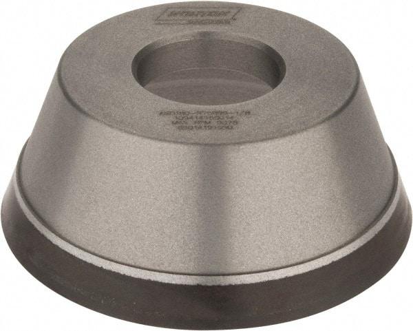 Norton - 3-3/4" Diam, 1-1/4" Hole Size, 1-1/2" Overall Thickness, 180 Grit, Type 11 Tool & Cutter Grinding Wheel - Very Fine Grade, Diamond, Resinoid Bond - Caliber Tooling